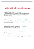 NUR242 / NUR 242 Exam 3 (Latest 2024 / 2025): Medical-Surgical Nursing Concepts | Questions and Verified Answers | 100% Correct | Grade A - Galen