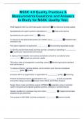 MSSC 4.0 Quality Practices & Measurements Questions and Answers to Study for MSSC Quality Test.