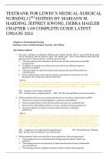   TESTBANK FOR LEWIS’S MEDICAL-SURGICAL NURSING,12TH EDITION BY MARIANN M. HARDING, JEFFREY KWONG, DEBRA HAGLER CHAPTER 1-69 COMPLETE GUIDE LATEST UPDATE 2024
