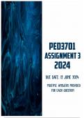 PED3701 Assignment 3 2024 | Due 12 June 2024