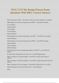 WGU C173 The Design Process Exam Questions With 100% Correct Answers