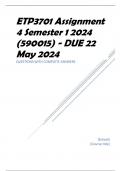 ETP3701 Assignment 4 Semester 1 2024 (590015) - DUE 22 May 2024