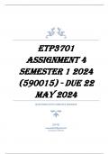 ETP3701 Assignment 4 Semester 1 2024 (590015) - DUE 22 May 2024