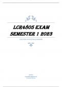 LCR4805 EXAM SEMESTER 1 2023 