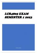 LCR4805 MAY/JUNE EXAM SEMESTER 1 2023