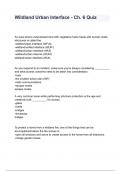 Wildland Urban Interface - Ch. 6 Quiz