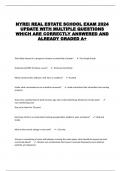  NYREI REAL ESTATE SCHOOL EXAM 2024 UPDATE WITH MULTIPLE QUESTIONS WHICH ARE CORRECTLY ANSWERED AND ALREADY GRADED A+