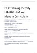 EPIC Training Identity HIM105 HIM and Identity Curriculum