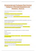 Ornamental and Turfgrass Pest Control Category 3 Revised Questions and Answers / Sure A+