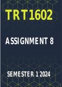 TRT1602 Assignment 8 Semester 1 2024
