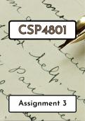 CSP4801 Assignment 3