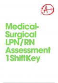 Medical-Surgical LPN/RN Assessment 1ShiftKey {25 Questions and Answers} | 