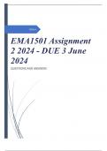 EMA1501 Assignment 2 2024 - DUE 3 June 2024