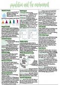 Summary sheets for population and the environment