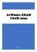 LLW2601 EXAM PACK 2024