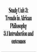 PLS1502 African Philosophy PLS1502 Unit 3,4,5 