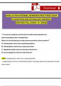 2024 RN Maternal Newborn ATI Proctored Exam (3 Different Latest Version) With NGN Questions And Answers, Rationales, 100% Verified Newest Version / A  Grade