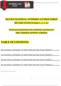 2024 RN Maternal Newborn ATI Proctored Retake Exam (4 Different Latest Version) With Questions And Answers, Rationales, 100% Verified Newest Version / A+ Grade