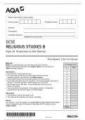 8063-2A-QP-ReligiousStudies-G with 100% Correct Answers