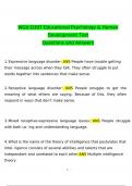 WGU D307 Educational Psychology Exam  STUDY BUNDLE EXAM PACK SOLUTION Verified Questions and Answers (2024 / 2025) (Verified Answers)