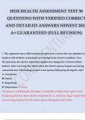 HESI HEALTH ASSESSMENT TEST 90 QUESTIONS WITH VERIFIED CORRECT AND DETAILED ANSWERS NEWEST 2024. A+ GUARANTEED (FULL REVISION).