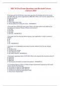 bundle for HECM Test Exam Questions And Revised Correct Answers updated