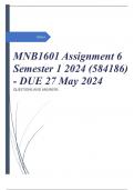 MNB1601 Assignment 6 Semester 1 2024 (584186) - DUE 27 May 2024