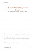 UK Foundation Programme  Guide  for International Medical Graduates (IMGs) 