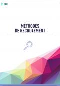 COURS : MÉTHODE DE RECRUTEMENT DES ENTREPRISES