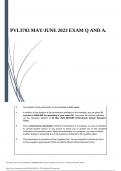 PVL3703 MAY/JUNE EXAM ANSWERS 2023