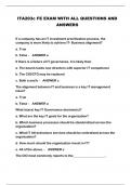 ITA203c FE EXAM WITH ALL QUESTIONS AND ANSWERS 