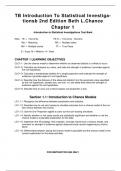 TEST BANK For Introduction to Statistical Investigations, 2nd Edition by Nathan Tintle; Beth L. Chance ||All Verified Chapters (1 - 11) | Newest Version 2024 A+