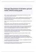 Chicago Department of Aviation ground motor vehicle study guide 2024