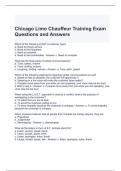 Chicago Limo Chauffeur Training Exam Questions and Answers