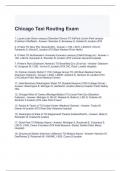 Chicago Taxi Routing Exam with 100% correct Answers