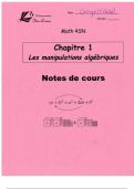 Note de cour math Sn secondaire 4