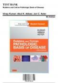 Test Bank for Robbins and Cotran Pathologic Basis of Disease, 9th Edition by Kumar, 9781455726134, Covering Chapters 1-29 | Includes Rationales