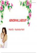 abnormal labour