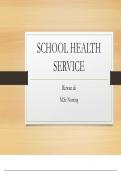 SCHOOL HEALTH SERVICE Rizwan ali M.Sc Nursing