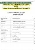 ATI RN COMPREHENSIVE EXIT EXAM 2020 Chamberlain college of nursing