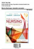 Test Bank for Public Health Nursing: Population-Centered Health Care in the Community, 10th Edition by Marcia Stanhope, 9780323582247, Covering Chapters 1-46 | Includes Rationales