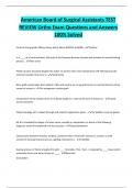 American Board of Surgical Assistants TEST  REVIEW Ortho Exam Questions and Answers  100% Solved 