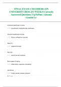 FINAL EXAM- CHAMBERLAIN  UNIVERSITY BIOS 251 WEEK 8 Correctly  Answered Questions| UpToDate | Already  Graded A+