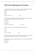 C957 Unit 3 Meanings of Functions Principles And Issues Solved Equations Graded A+.