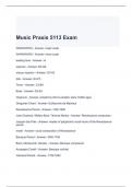 Music Praxis 5113 Exam with 100% correct Answers