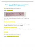 ACLS Questions with 100% Correct Answers | Latest Version (2024/2025) | Expert Verified | Ace the Test