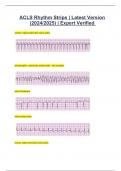 ACLS Rhythm Strips | Latest Version (2024/2025) | Expert Verified