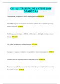 CS 1101 TRUE/FALSE LATEST 2024  GRADED A+