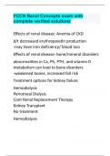 FCCN Renal Concepts exam with complete verified solutions.