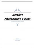 ICH4801 ASSIGNMENT 3 2024